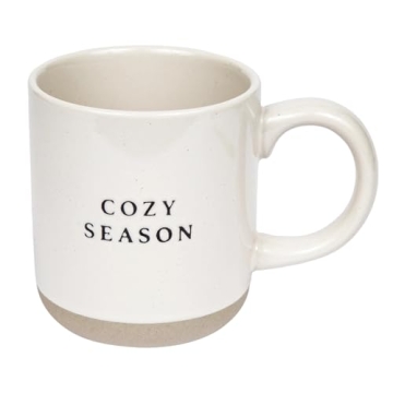 Cozy Season Stoneware Coffee Mug for Fall and Winter