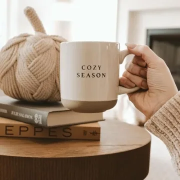 Cozy Season Stoneware Coffee Mug for Fall and Winter