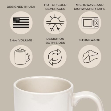 Cozy Season Stoneware Coffee Mug for Fall and Winter