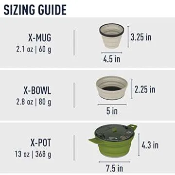 Sea to Summit X-Pot 5-Piece Cookware Set for Camping