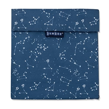 Yumbox Sandwich Bag/Snack Bag, Insulated, Reusable Fabric, Washable, Easy Touch and Pull Closure Foo...