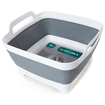 Collapsible 2.4 Gal Dish Basin with Drain Plug