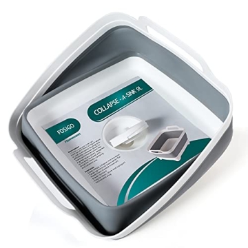 Collapsible 2.4 Gal Dish Basin with Drain Plug