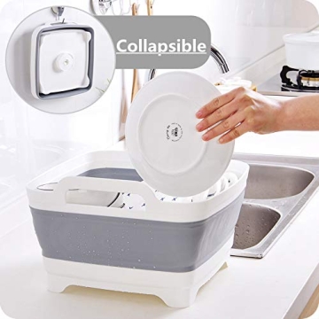 Collapsible 2.4 Gal Dish Basin with Drain Plug