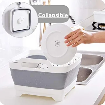 Collapsible 2.4 Gal Dish Basin with Drain Plug
