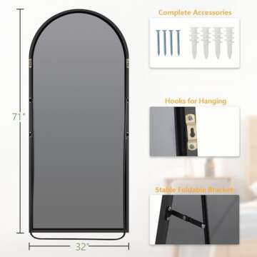 MELOMOIR 71"x32" Large Full Length Mirror for Stylish Rooms