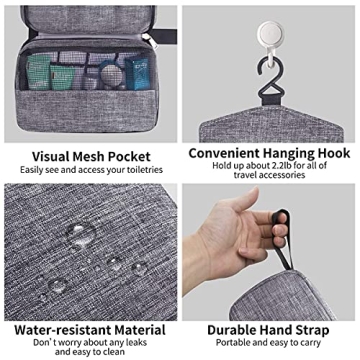 Waterproof Hanging Toiletry Bag Travel Gym Organizer