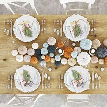 100 Packs Thanksgiving Napkins Thankful Grateful Blessed Decoration Napkins Fall Cocktail Beverage Hand Paper Towels for Thanksgiving Party Supplies Tableware Decor,16 x 13 Inches