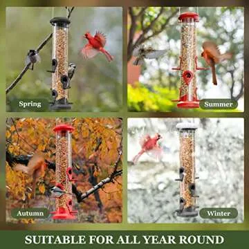 Bird Feeders for Wild Birds - Durable & Stylish Design