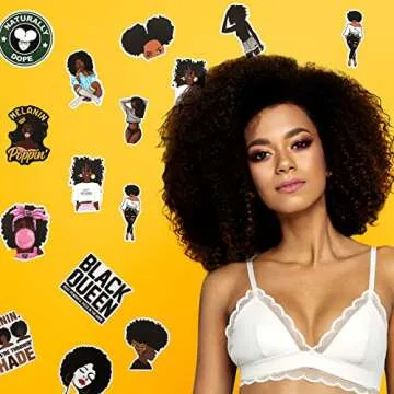 Zonon Melanin Stickers - 100 Fun Vinyl Decals