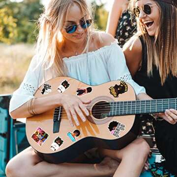 Zonon Melanin Stickers - 100 Fun Vinyl Decals