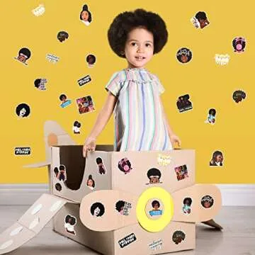 Zonon Melanin Stickers - 100 Fun Vinyl Decals