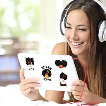 Zonon Melanin Stickers - 100 Fun Vinyl Decals