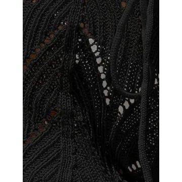 Stylish Hollow Out Drawstring Bikini Cover Up Shorts