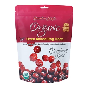 Grandma Lucy's Organic Oven Baked Dog Treats - Cranberry Flavor, 14 oz