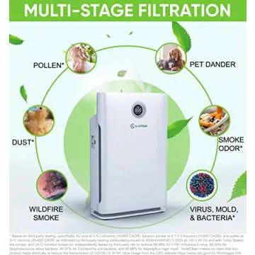 H13 True HEPA Air Purifier - Clean Air - InvisiClean Claro