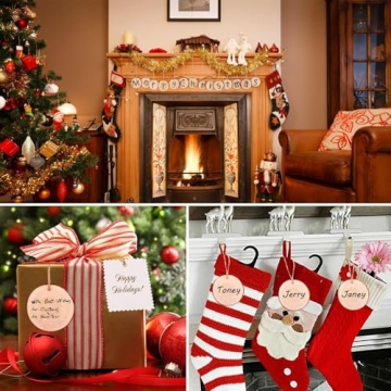 Fuyit Natural Wood Slices Craft Kit 30 Pcs For DIY Crafts