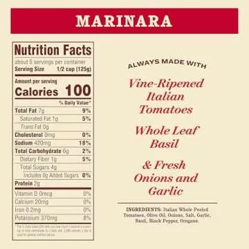 Rao's Homemade Marinara Sauce, 24 oz, All Purpose Tomato Sauce, Pasta Sauce, Carb Conscious, Keto Friendly, All Natural, Premium Quality, With Italian Tomatoes & Olive Oil