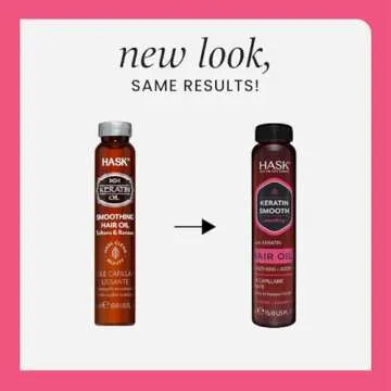 HASK Keratin Protein Smoothing Shine Oil, Frizz-Free Shine