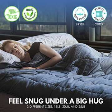 Fuzzy Buddy Large Weighted Blanket - Premium Comfort for All