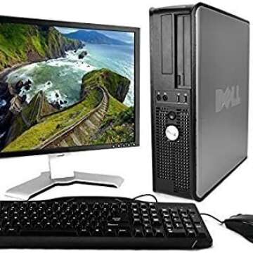 Dell OptiPlex Desktop Complete Computer Package with Windows 10 Home - Keyboard, Mouse, 17" LCD Moni...