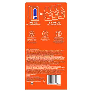 Tide Laundry Detergent Liquid Soap Eco-Box, Ultra Concentrated High Efficiency (He), Original Scent, 96 Loads