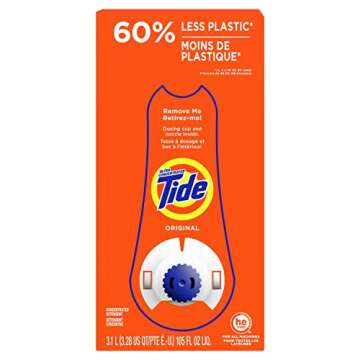 Tide Laundry Detergent Liquid Soap Eco-Box, Ultra Concentrated High Efficiency (He), Original Scent, 96 Loads