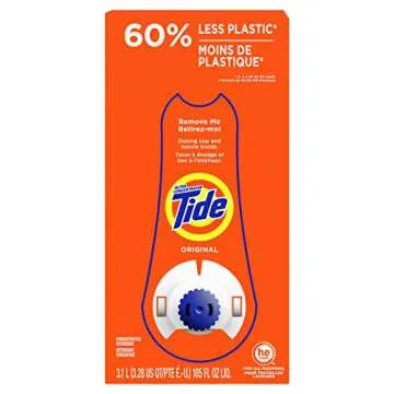 Tide Laundry Detergent Liquid Soap Eco-Box, Ultra Concentrated High Efficiency (He), Original Scent, 96 Loads