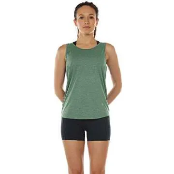 icyzone Workout Tank Tops for Women - Open Back Strappy Athletic Tanks, Yoga Tops, Gym Shirts(Pack o...