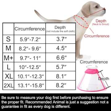 Adjustable Soft Edge Pet Recovery Collar for Dogs and Cats