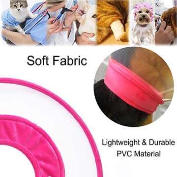 Adjustable Soft Edge Pet Recovery Collar for Dogs and Cats