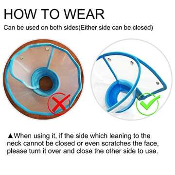 Adjustable Soft Edge Pet Recovery Collar for Dogs and Cats