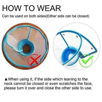 Adjustable Soft Edge Pet Recovery Collar for Dogs and Cats