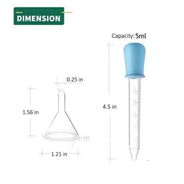 Delove Mini Funnel Set for Crafts, Oils, and More