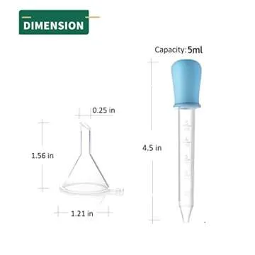 Delove Mini Funnel Set for Crafts, Oils, and More