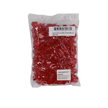 WELMATCH Red Acrylic Ice Rock Crystals for Any Event