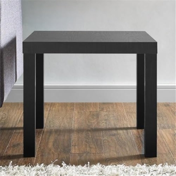 Ameriwood Home Parsons End Table Black Oak Ideal for Small Spaces