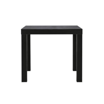 Ameriwood Home Parsons End Table Black Oak Ideal for Small Spaces