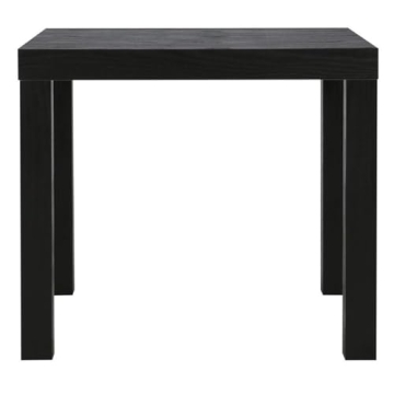 Ameriwood Home Parsons End Table Black Oak Ideal for Small Spaces