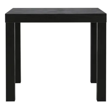 Ameriwood Home Parsons End Table Black Oak Ideal for Small Spaces