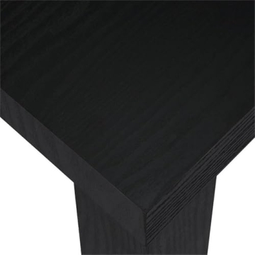 Ameriwood Home Parsons End Table Black Oak Ideal for Small Spaces