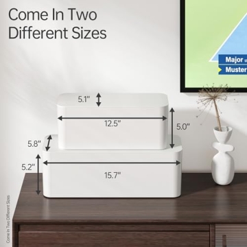 YECAYE Cable Management Box Perfect for Homes and Offices