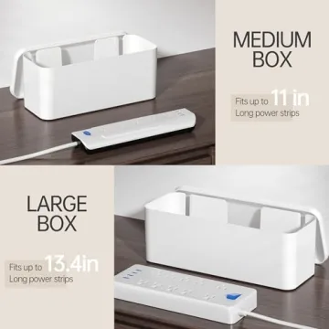 YECAYE Cable Management Box Perfect for Homes and Offices