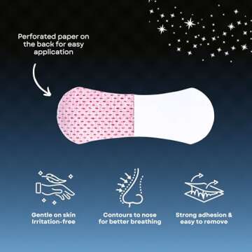 Actually Modern Inhale Nasal Strips for Sleeping - Nose Tapes for Breathing - Anti Snoring Solution ...