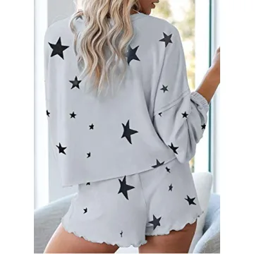 Asvivid Tie Dye Pajamas Soft Comfortable Lounge Set