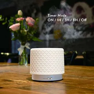 ZEIGGA LAB Essential Oil Diffuser - 280ml Ceramic Aromatherapy