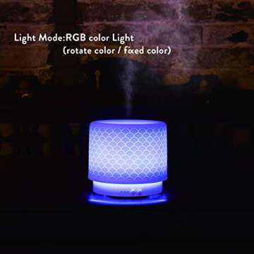 ZEIGGA LAB Essential Oil Diffuser - 280ml Ceramic Aromatherapy