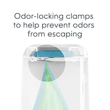 Diaper Genie Signature Gift Set | Includes Easy Roll Refill with 48 Bags | Holds Up to 2256 Newborn Diapers