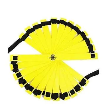 Alich fitness 20 feet Speed Training Agility Ladder Carry Bag 12 Heavy Duty Adjustable Yellow Rung 10 disc Cones 4 Hooks Outdoor Workout Football Sport Adult Soccer Ball 2014 World Cup Design Size 5