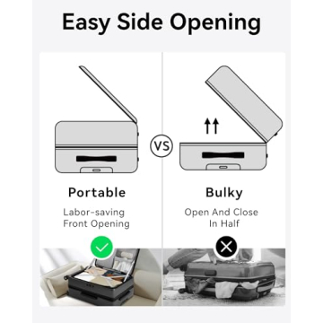 LUGGEX 26 Inch Lightweight Hard Shell Luggage